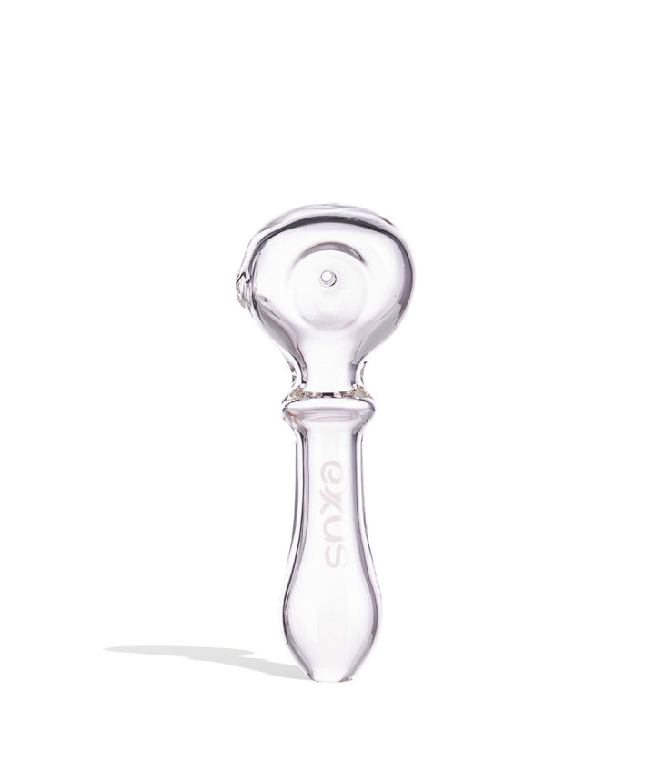 Clear Exxus Wand Hand Pipe Front View on White Background
