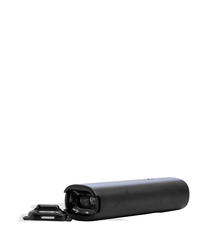 PAX 4 Portable Dry Herb Vaporizer Onyx laying down on white background