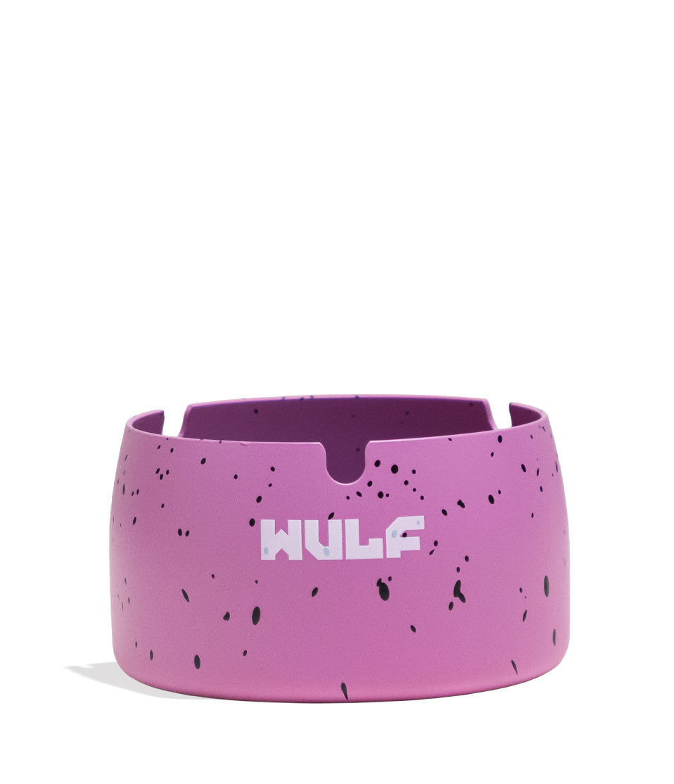 Pink Black Spatter Wulf Mods Cache Ashtray Front View on White Background