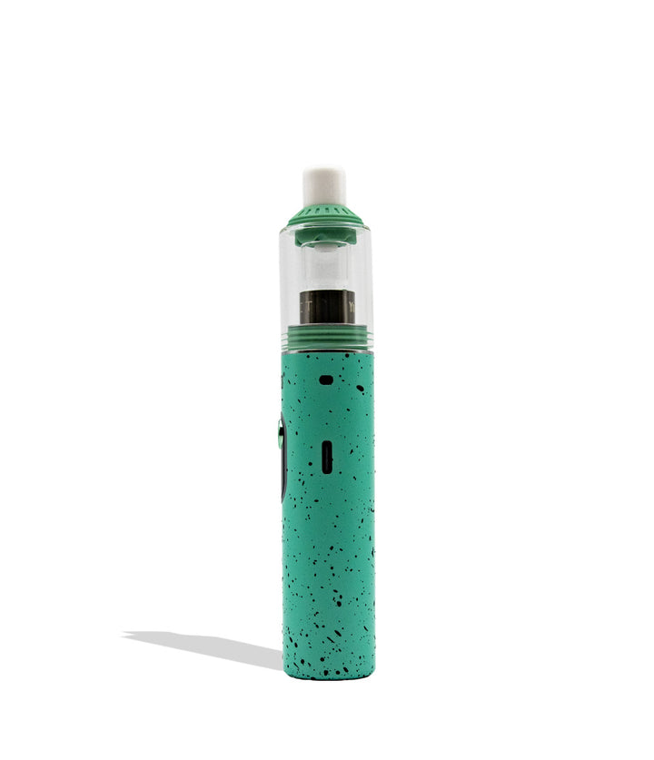 Wulf Orbit 2.0 teal black spatter USB-C side port view